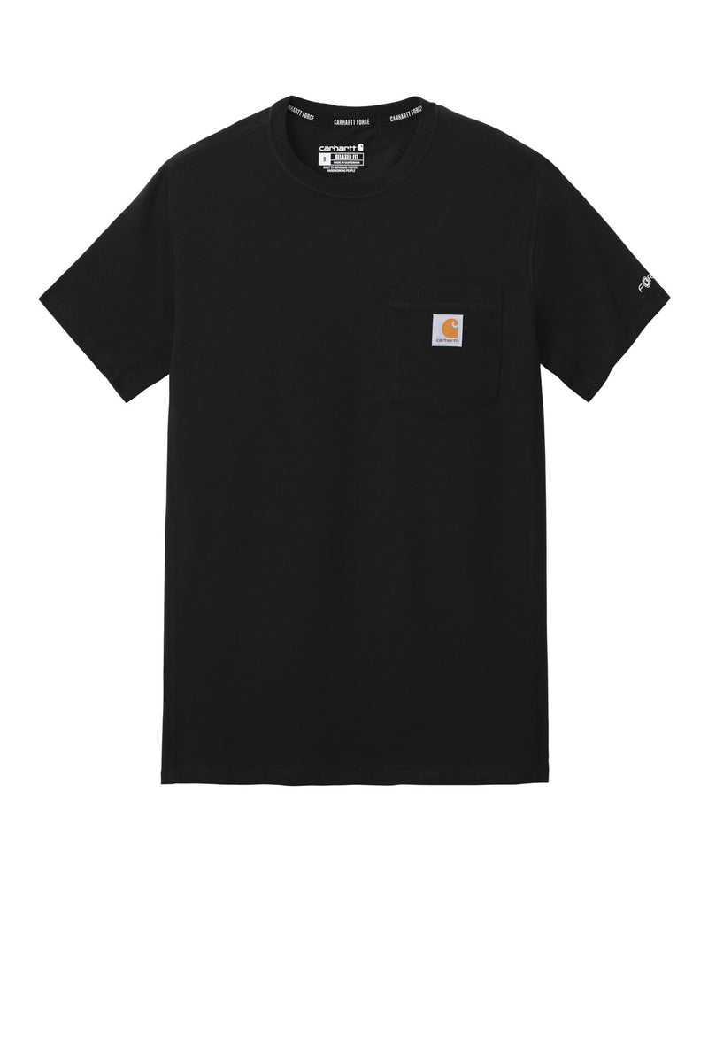 Carhartt Force Short Sleeve Pocket T-Shirt - Black