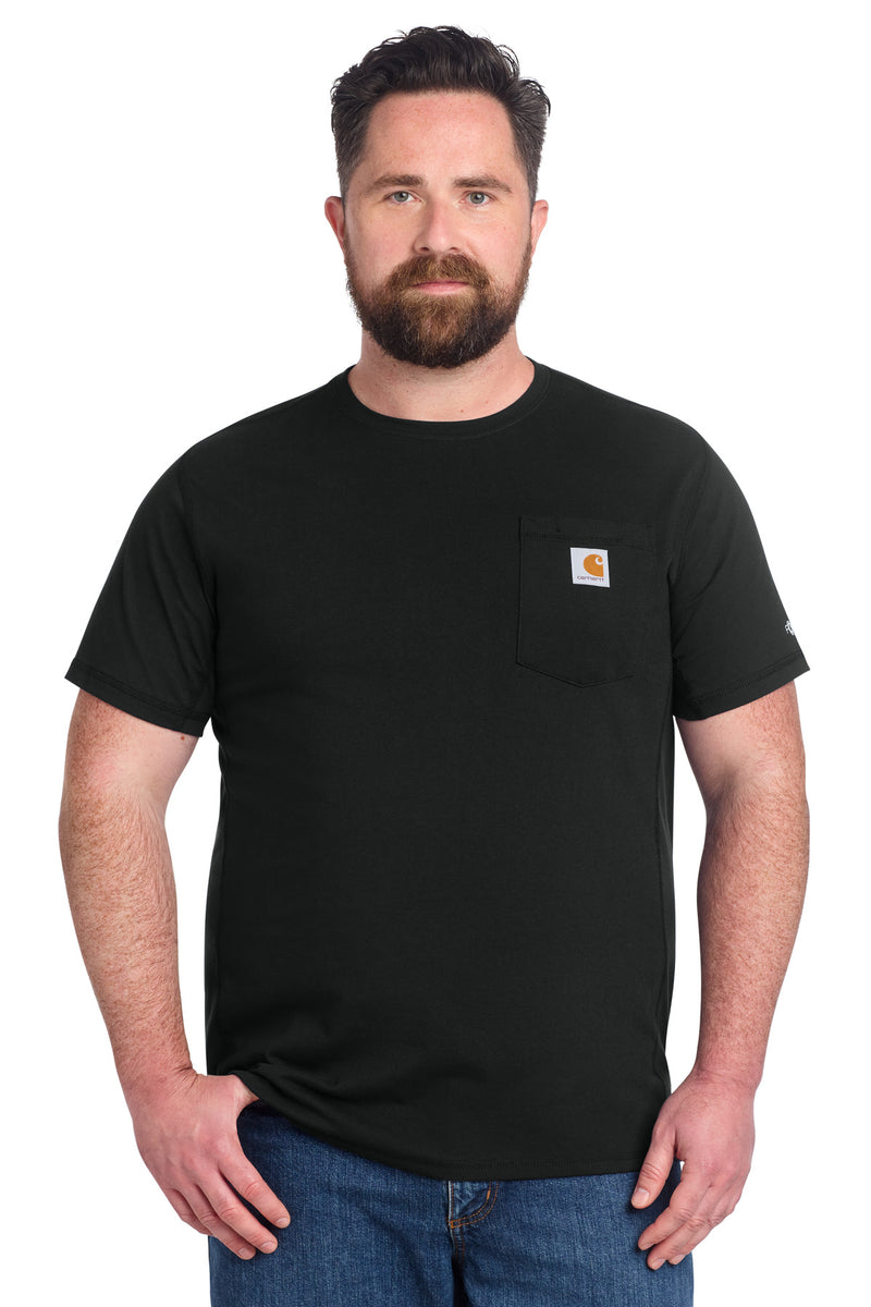 Carhartt Force Short Sleeve Pocket T-Shirt - Black