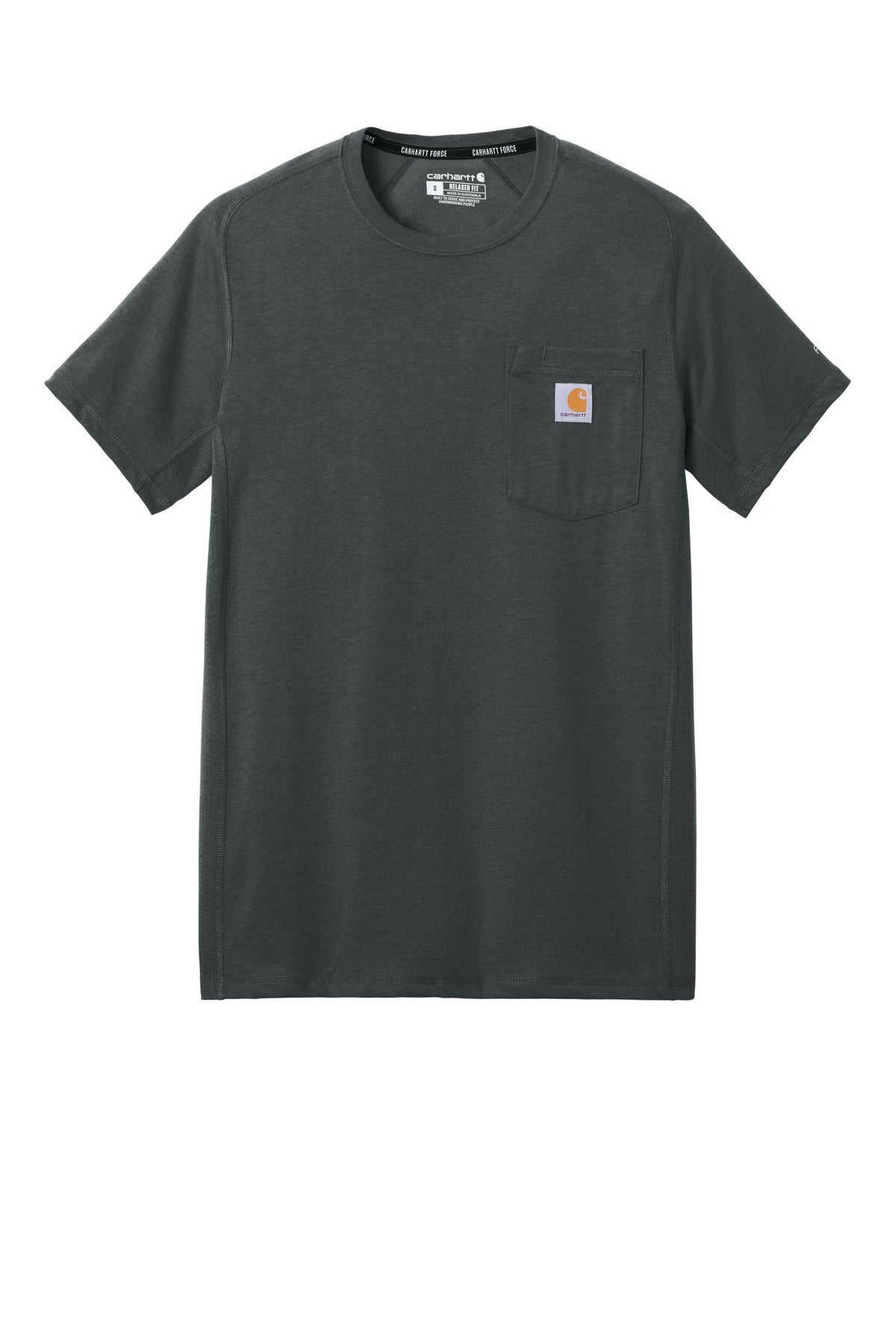 Carhartt Force Short Sleeve Pocket T-Shirt - Carbon Heather