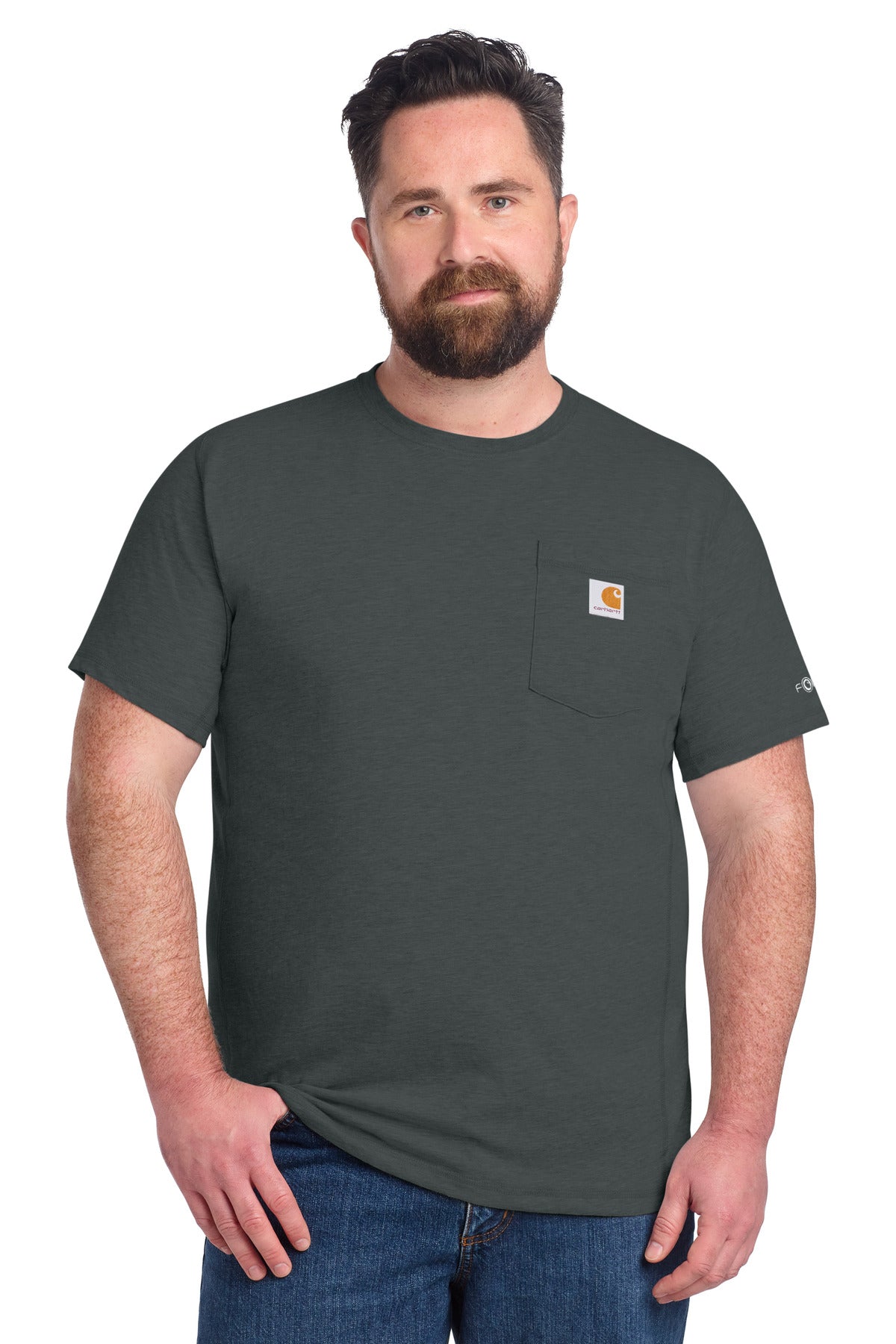Carhartt Force Short Sleeve Pocket T-Shirt - Carbon Heather