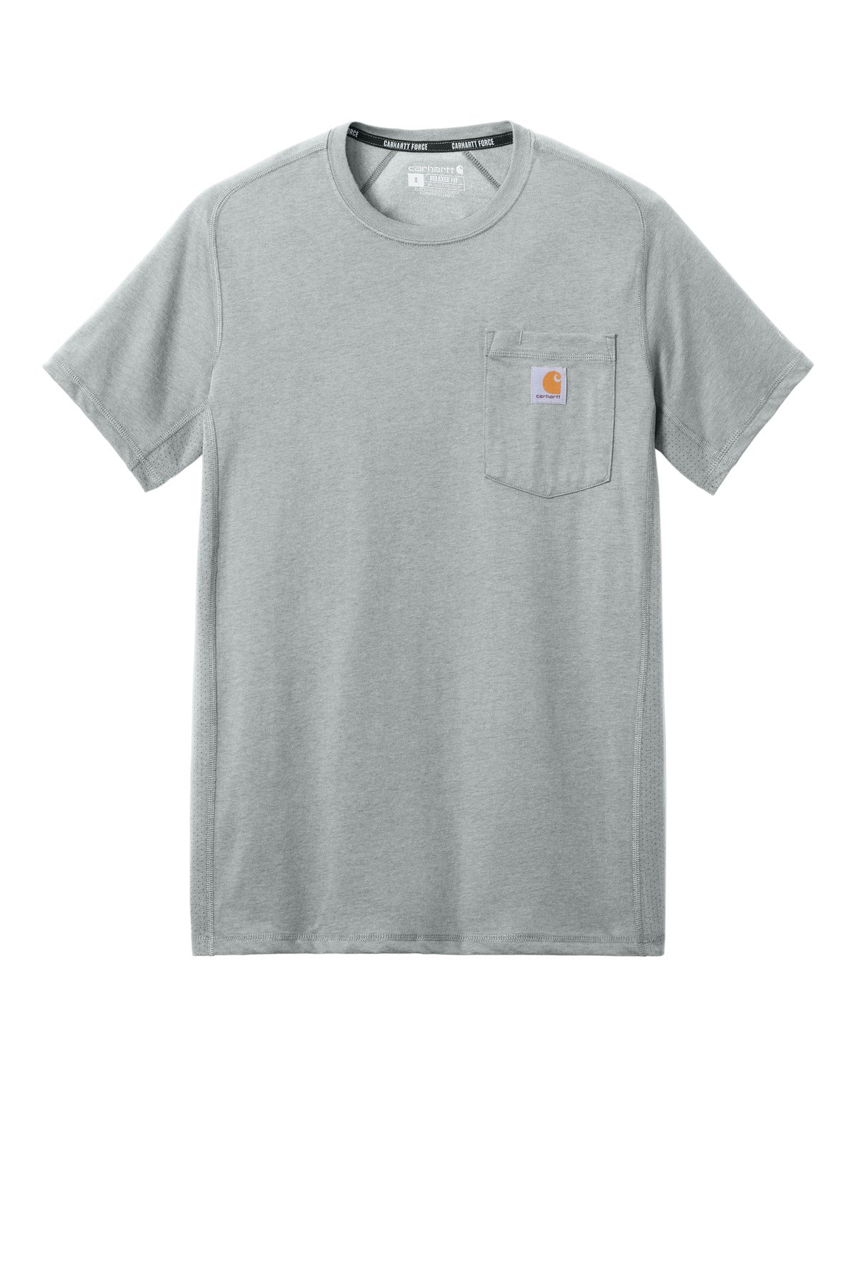 Carhartt Force Short Sleeve Pocket T-Shirt - Heather Grey