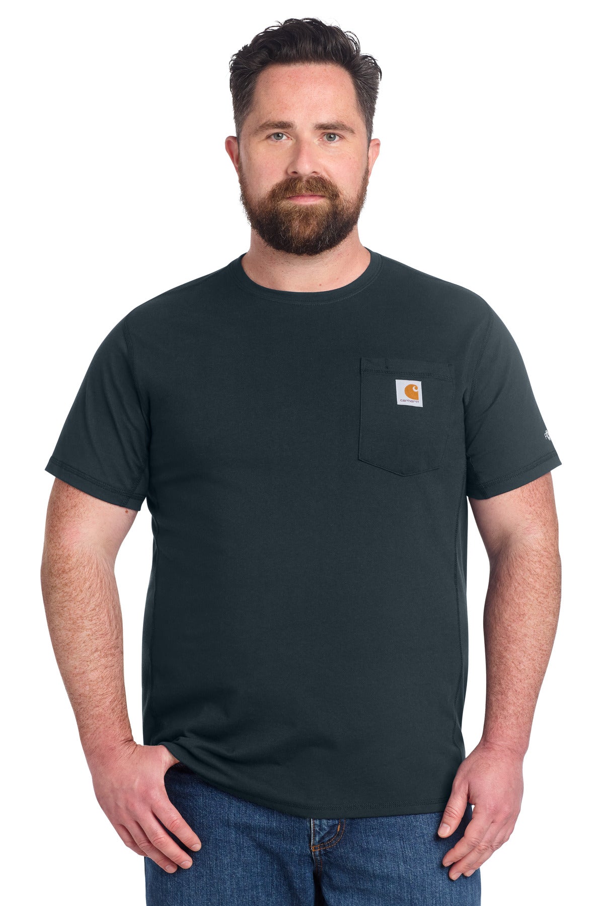 Carhartt Force Short Sleeve Pocket T-Shirt - Navy