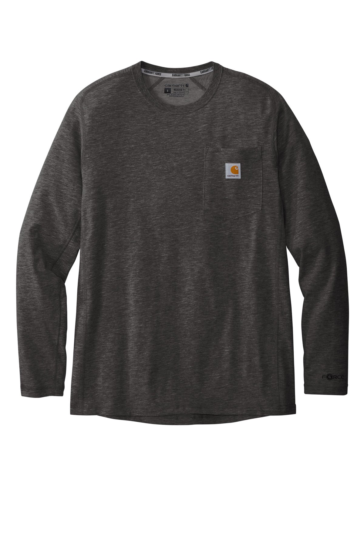 Carhartt Force Long Sleeve Pocket T-Shirt - Carbon Heather