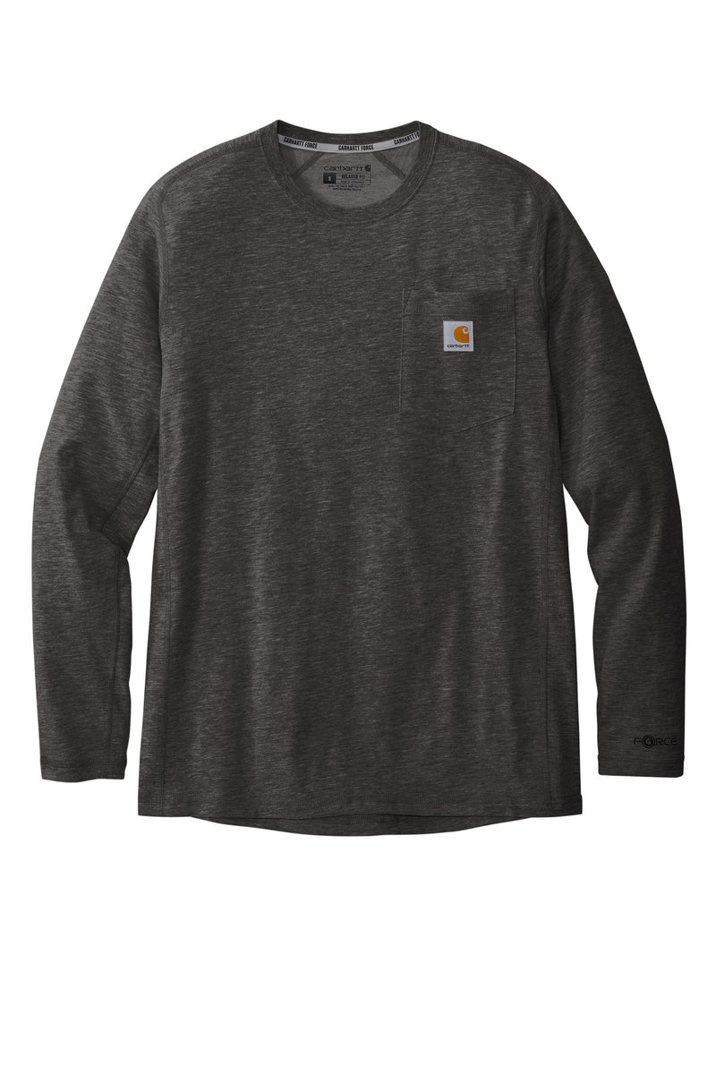 Carhartt Force Long Sleeve Pocket T-Shirt - Carbon Heather