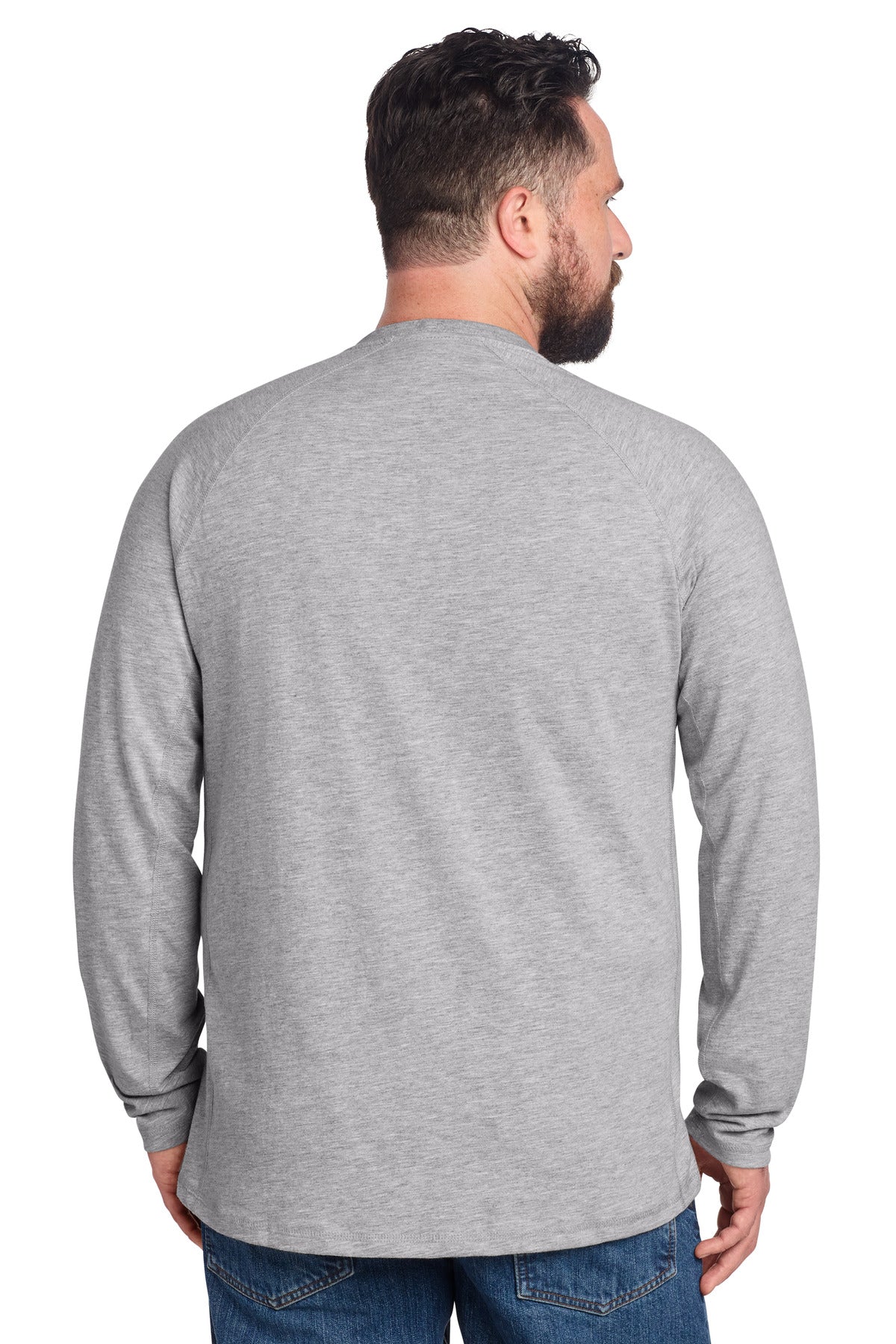 Carhartt Force Long Sleeve Pocket T-Shirt - Heather Grey