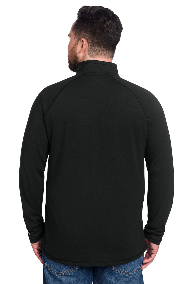 Carhartt Force 1/4-Zip Long Sleeve T-Shirt - Black