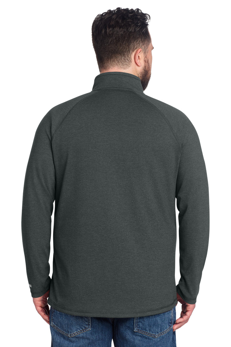 Carhartt Force 1/4-Zip Long Sleeve T-Shirt - Carbon Heather