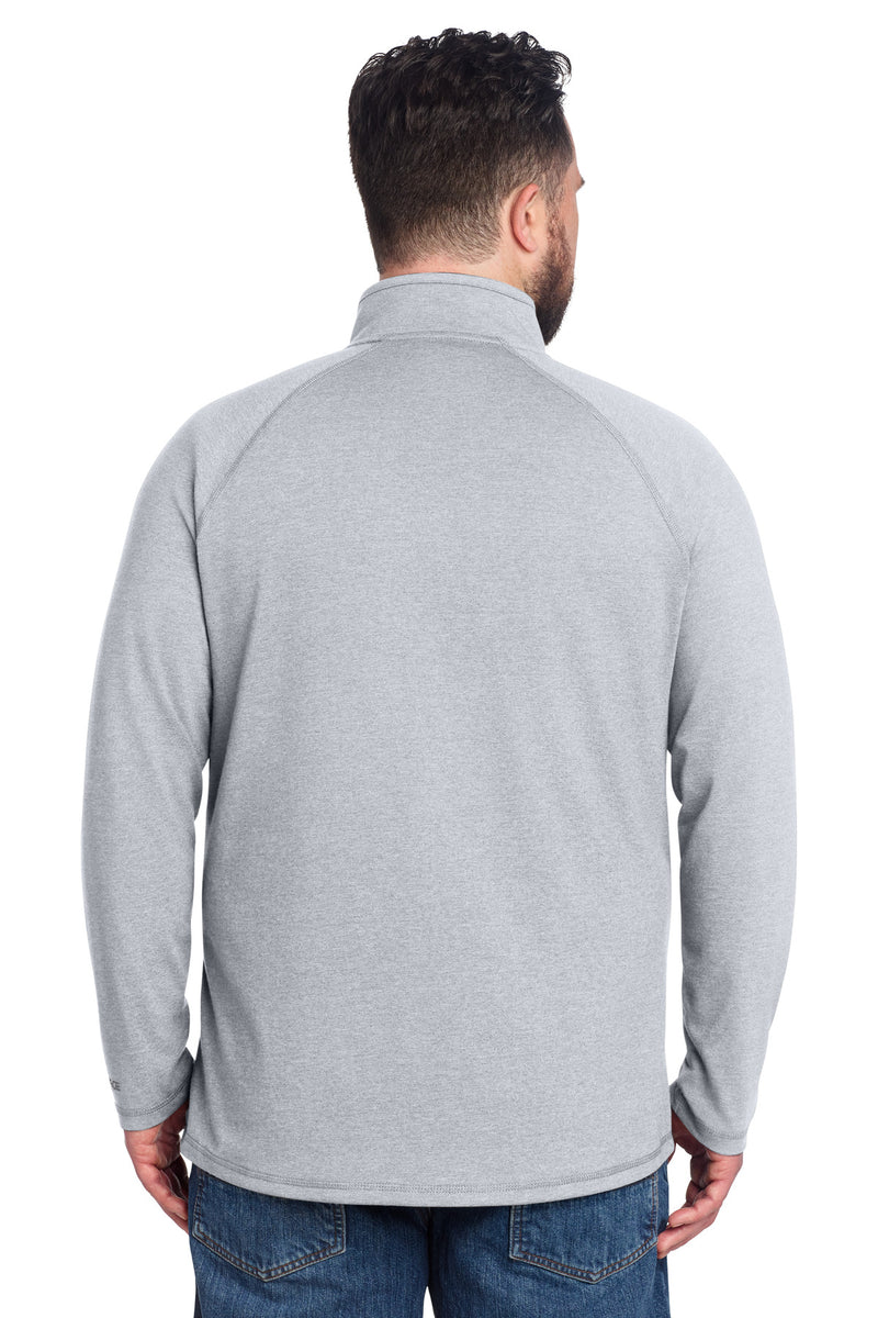 Carhartt Force 1/4-Zip Long Sleeve T-Shirt - Heather Grey