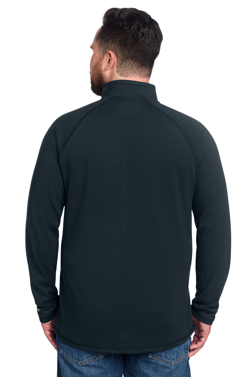 Carhartt Force 1/4-Zip Long Sleeve T-Shirt - Navy