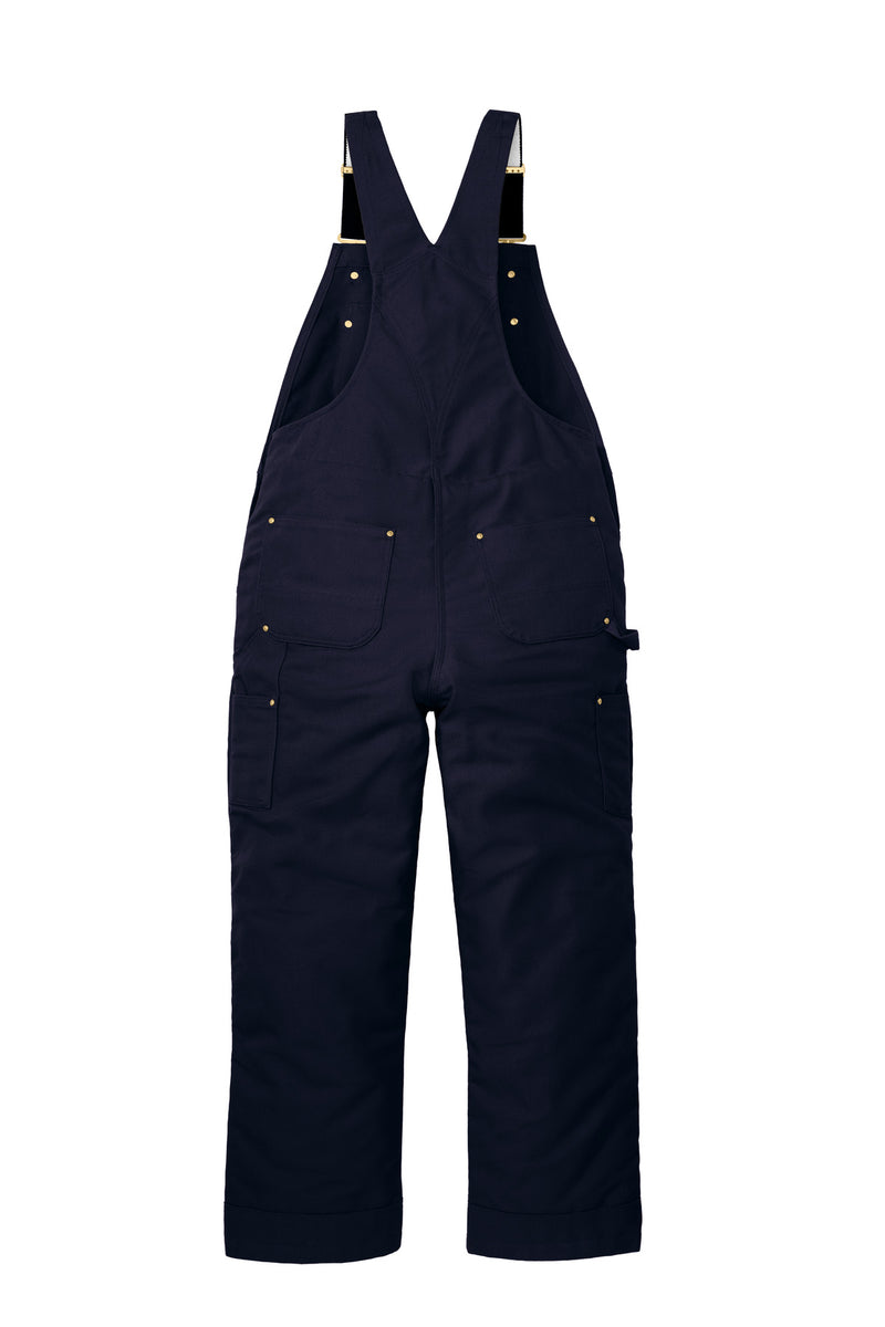 Carhartt Firm Duck Insulated Bib Overalls - Dark Navy