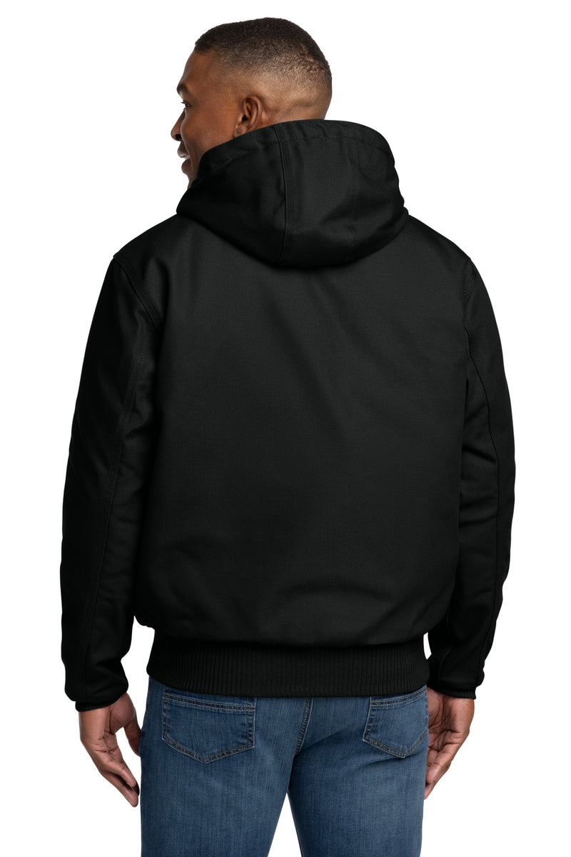 Carhartt Quilted-Flanne-Lined Duck Active Jac - Black