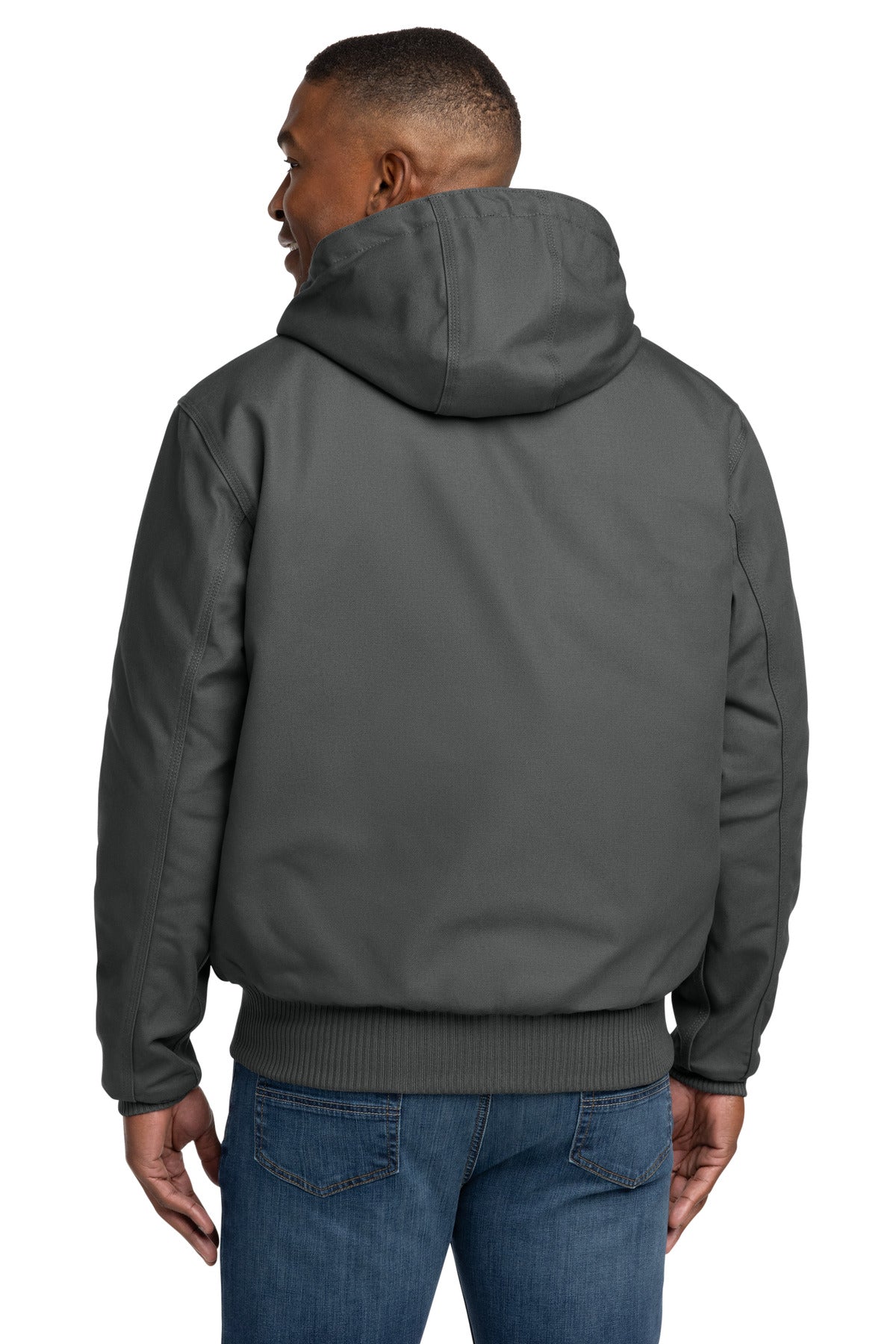 Carhartt Quilted-Flanne-Lined Duck Active Jac - Gravel