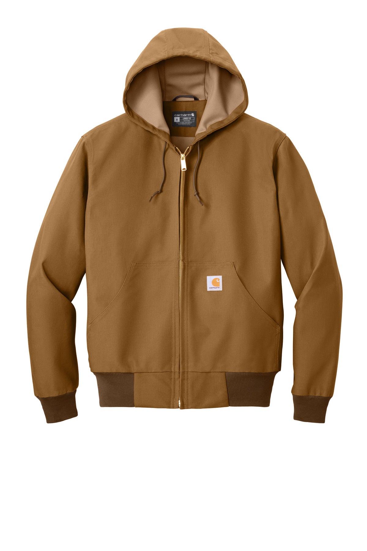 Carhartt Thermal-Lined Duck Active Jac - Carhartt Brown