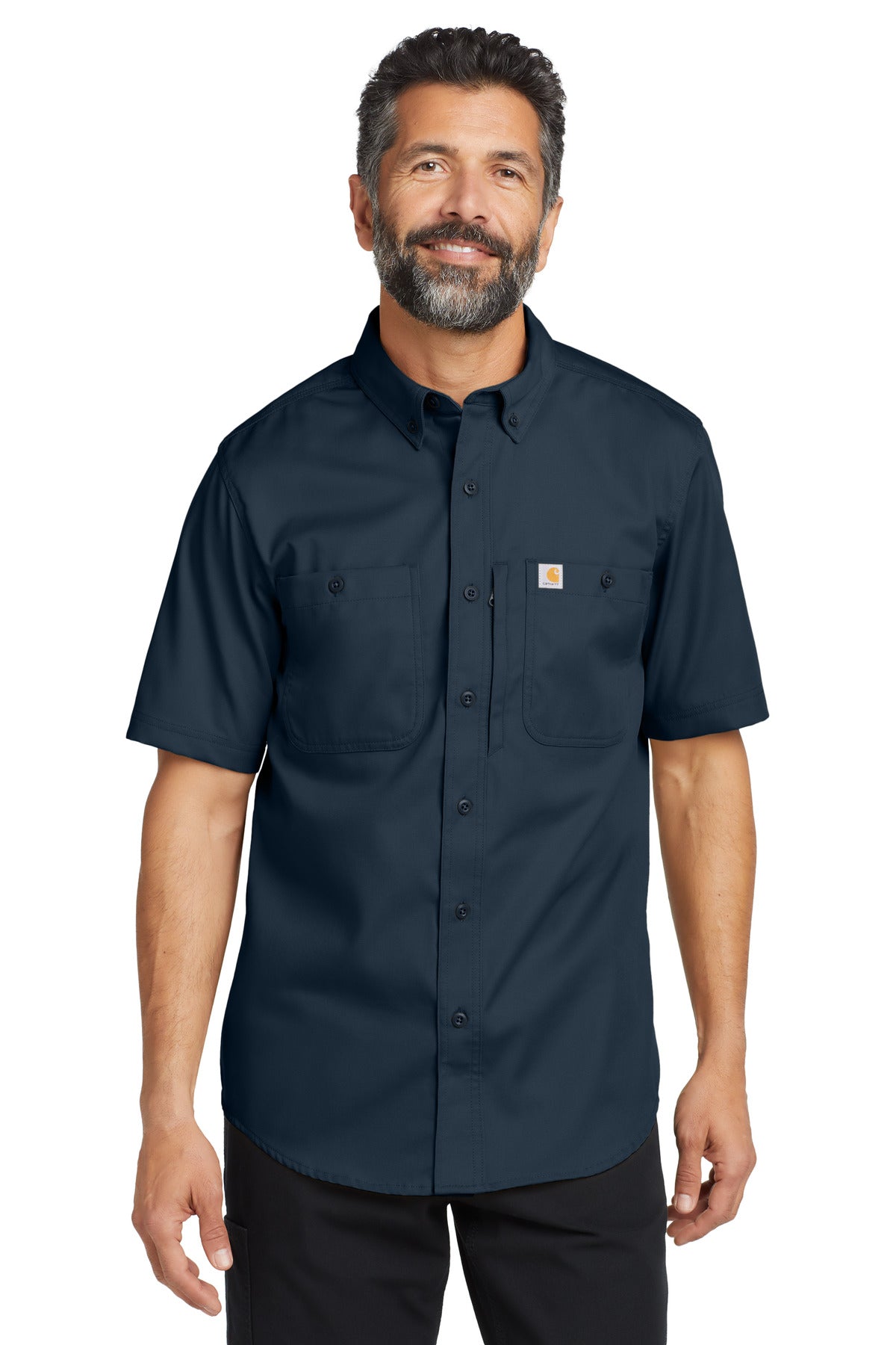 Carhartt Rugged ProfessionalSeries Short Sleeve Shirt - Navy