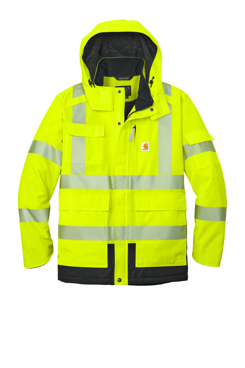 Carhartt ANSI 107 Class 3 Waterproof Heavyweight Insulated Jacket - Brite Lime