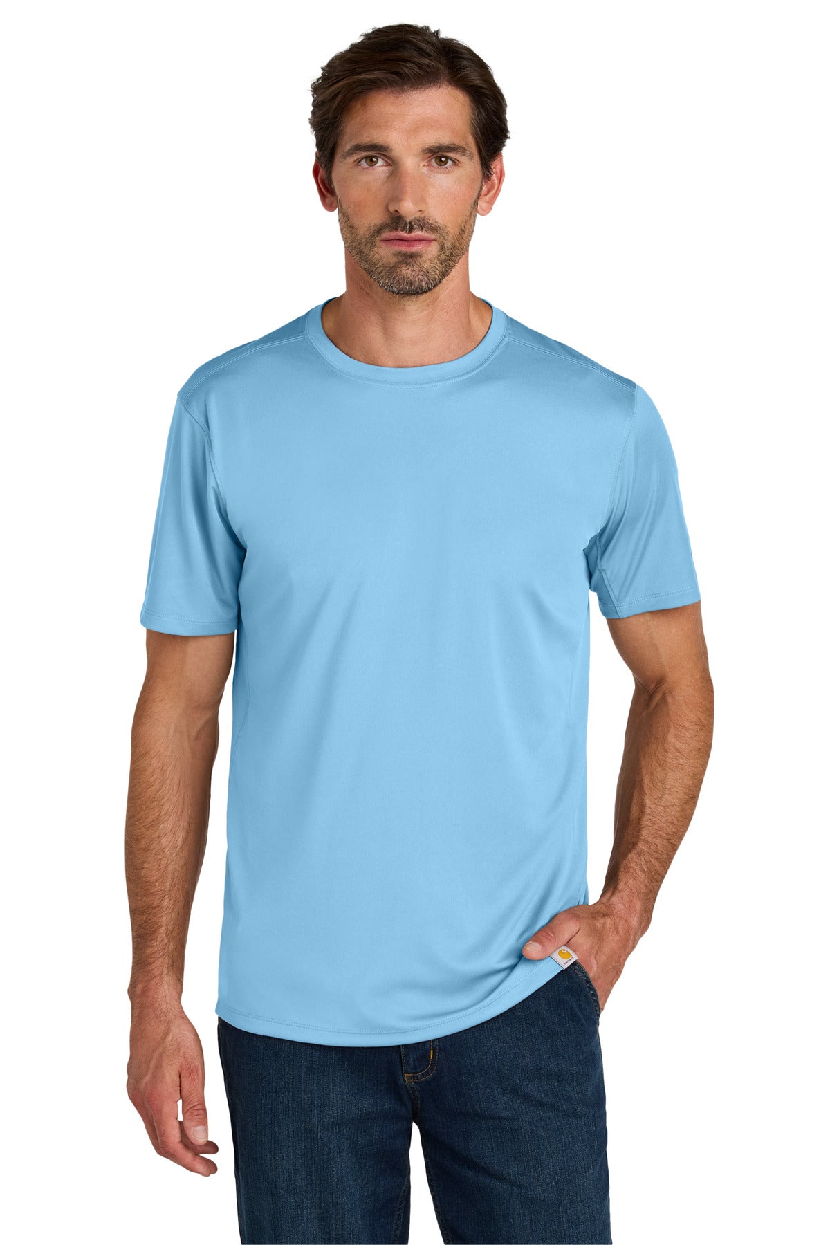 Carhartt Force Sun Defender Short Sleeve T-Shirt - Fresh Water Blue