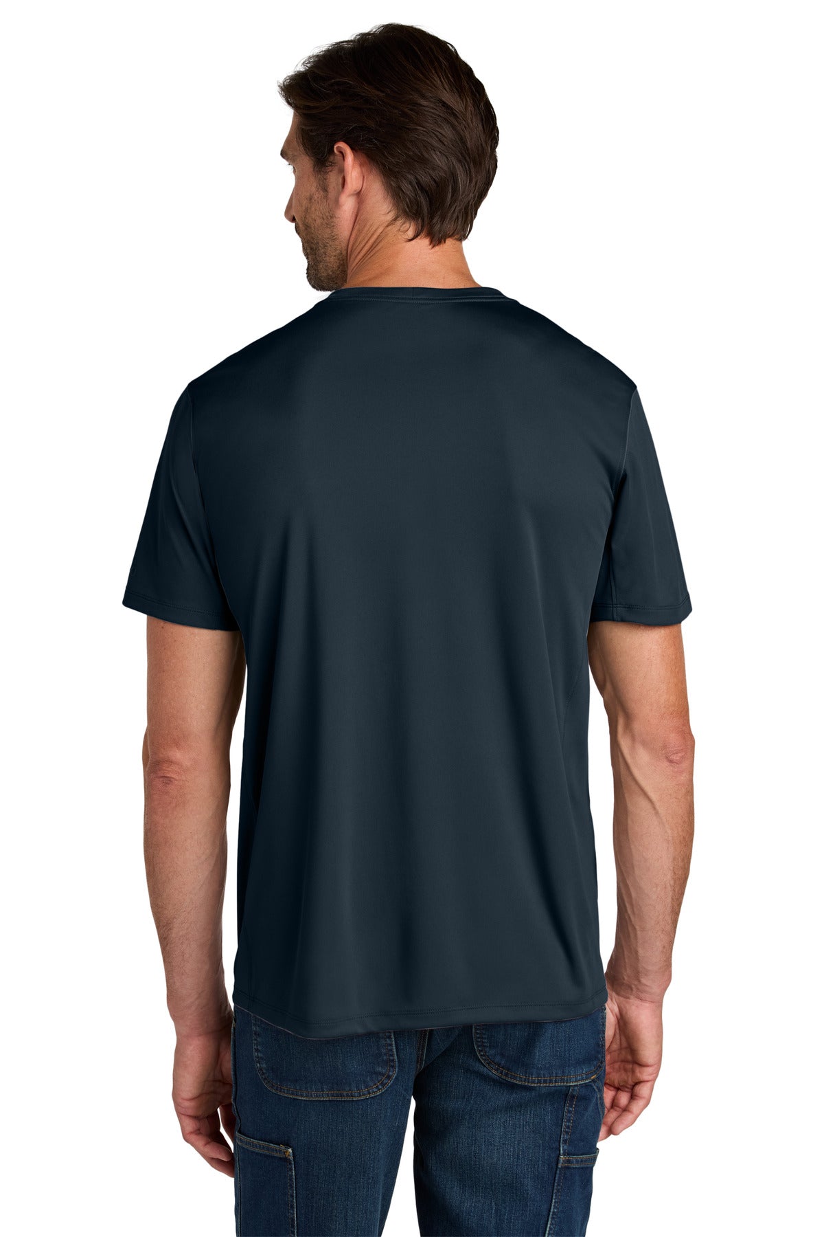Carhartt Force Sun Defender Short Sleeve T-Shirt - Navy