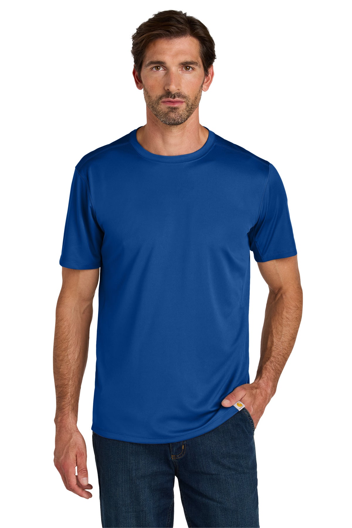 Carhartt Force Sun Defender Short Sleeve T-Shirt - Royal Glass Blue