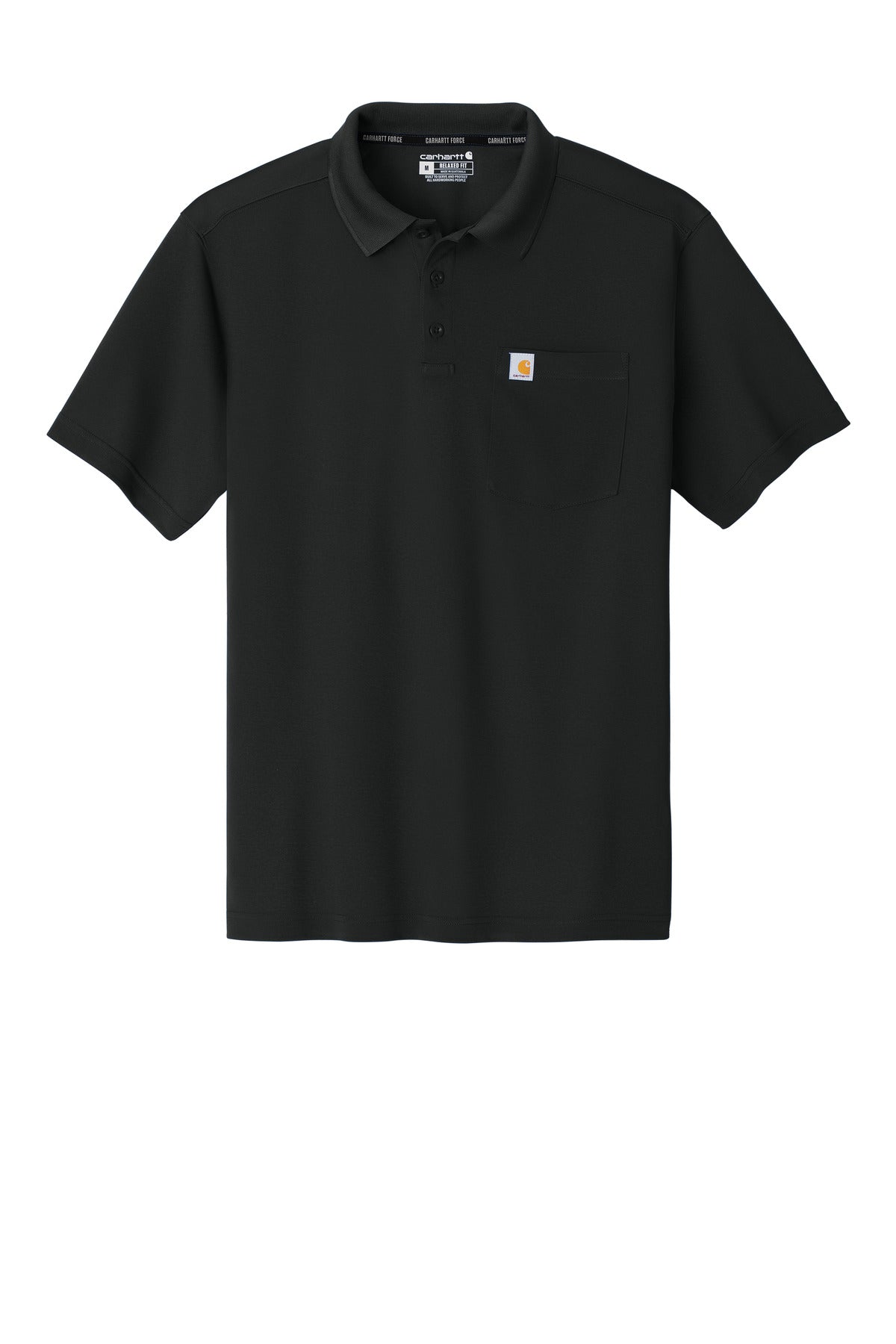 Carhartt Force Snag-Resistant Pocket Polo - Black