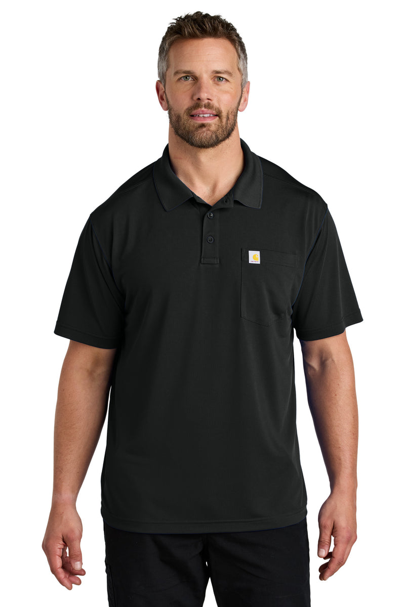 Carhartt Force Snag-Resistant Pocket Polo - Black