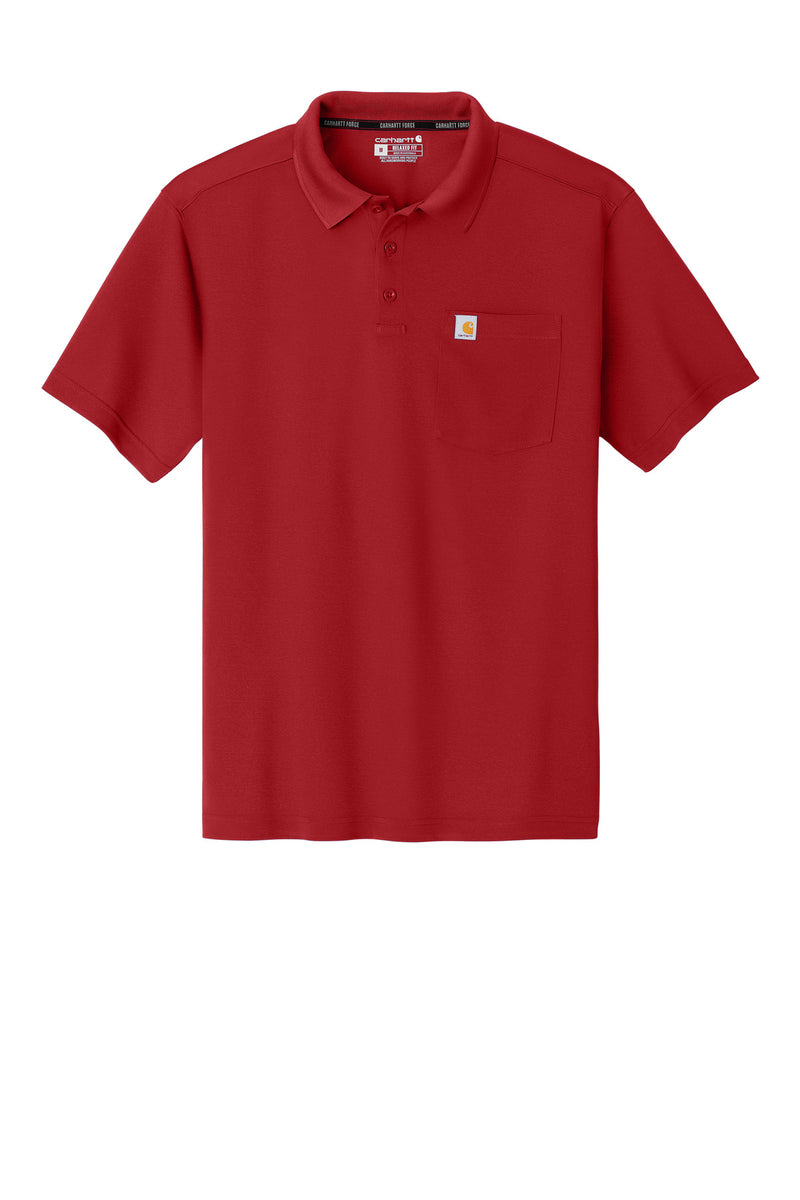 Carhartt Force Snag-Resistant Pocket Polo - Crimson Red