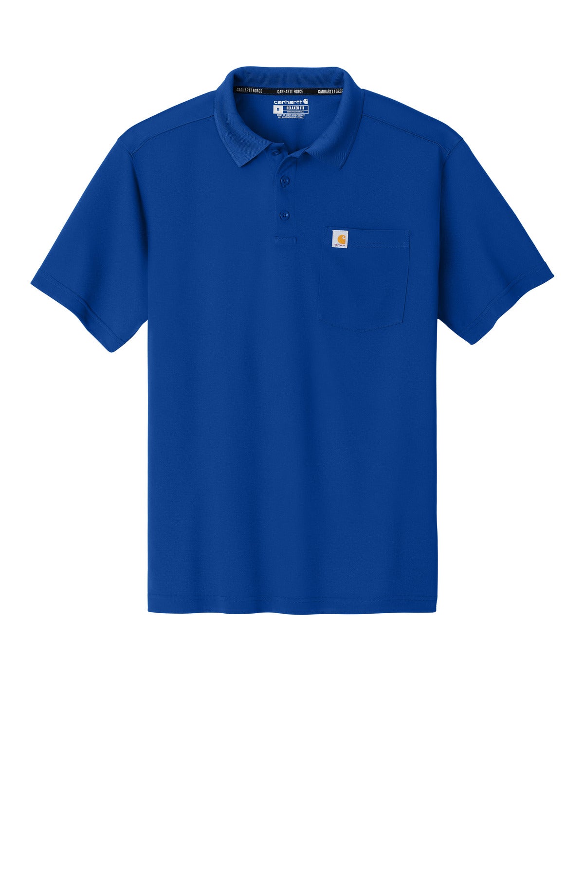 Carhartt Force Snag-Resistant Pocket Polo - Royal Glass Blue