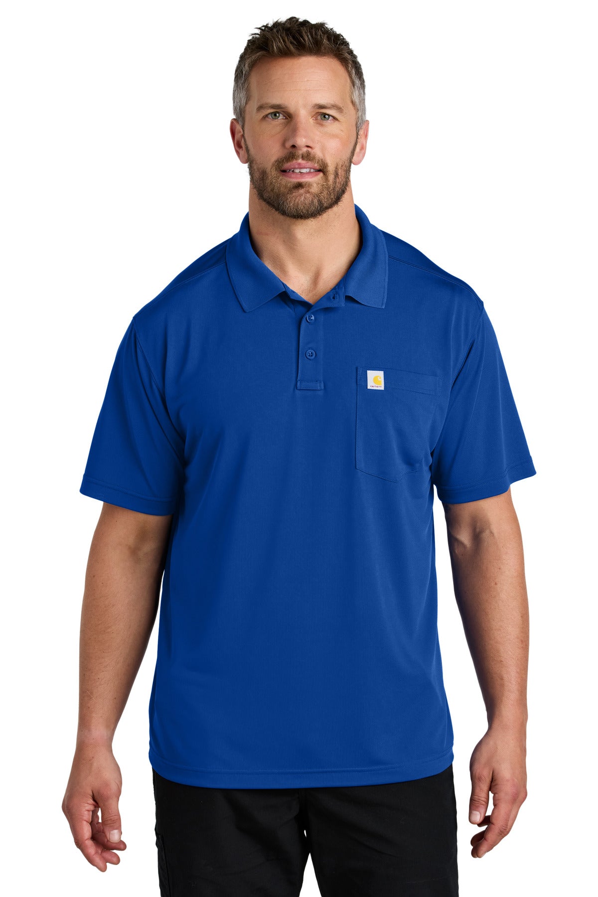 Carhartt Force Snag-Resistant Pocket Polo - Royal Glass Blue