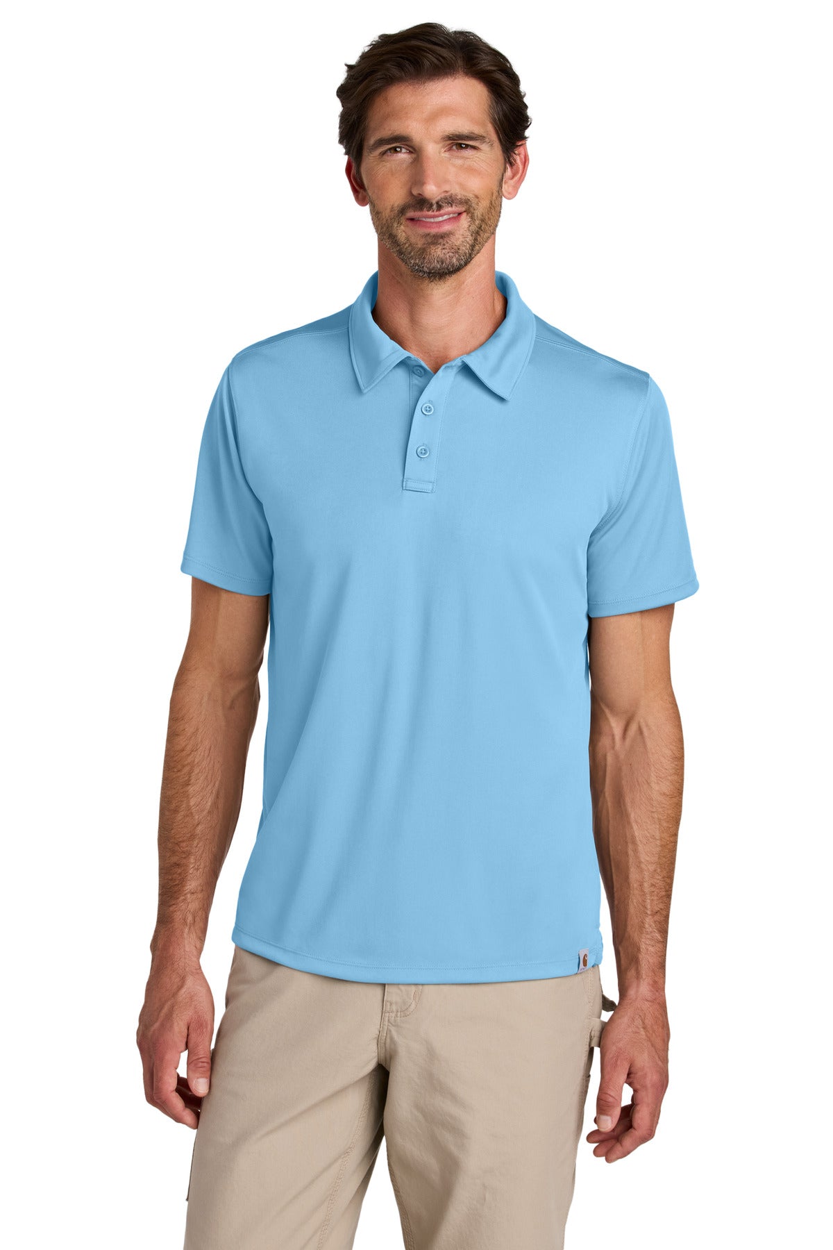 Carhartt Force Sun Defender Polo - Fresh Water Blue
