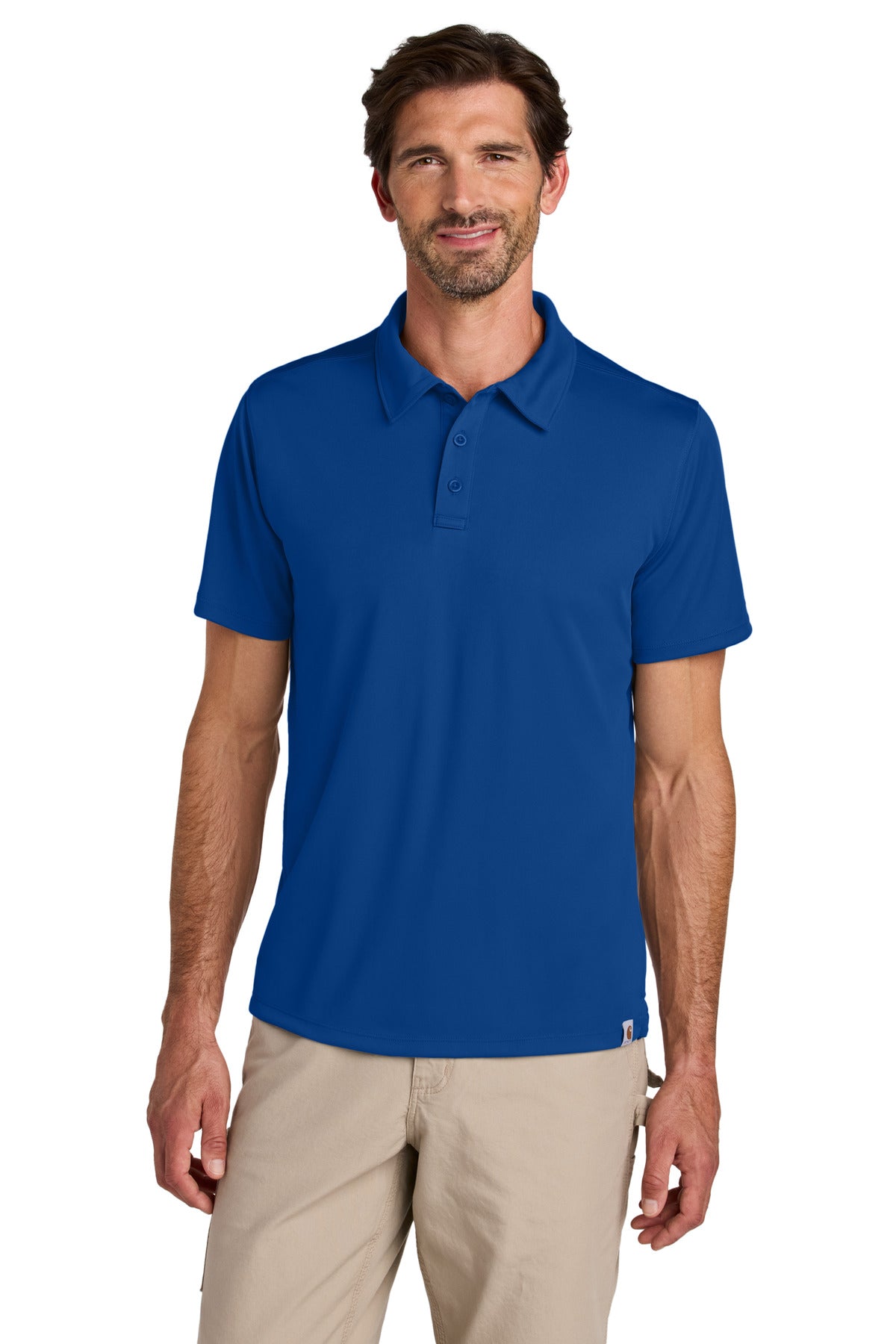 Carhartt Force Sun Defender Polo - Royal Glass Blue