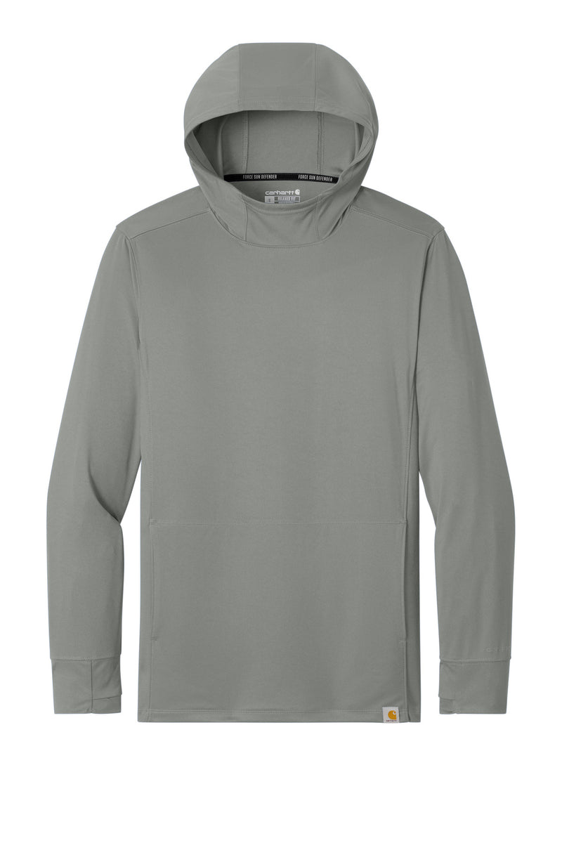Carhartt Force Sun Defender Long Sleeve Hooded T-Shirt - Asphalt Grey