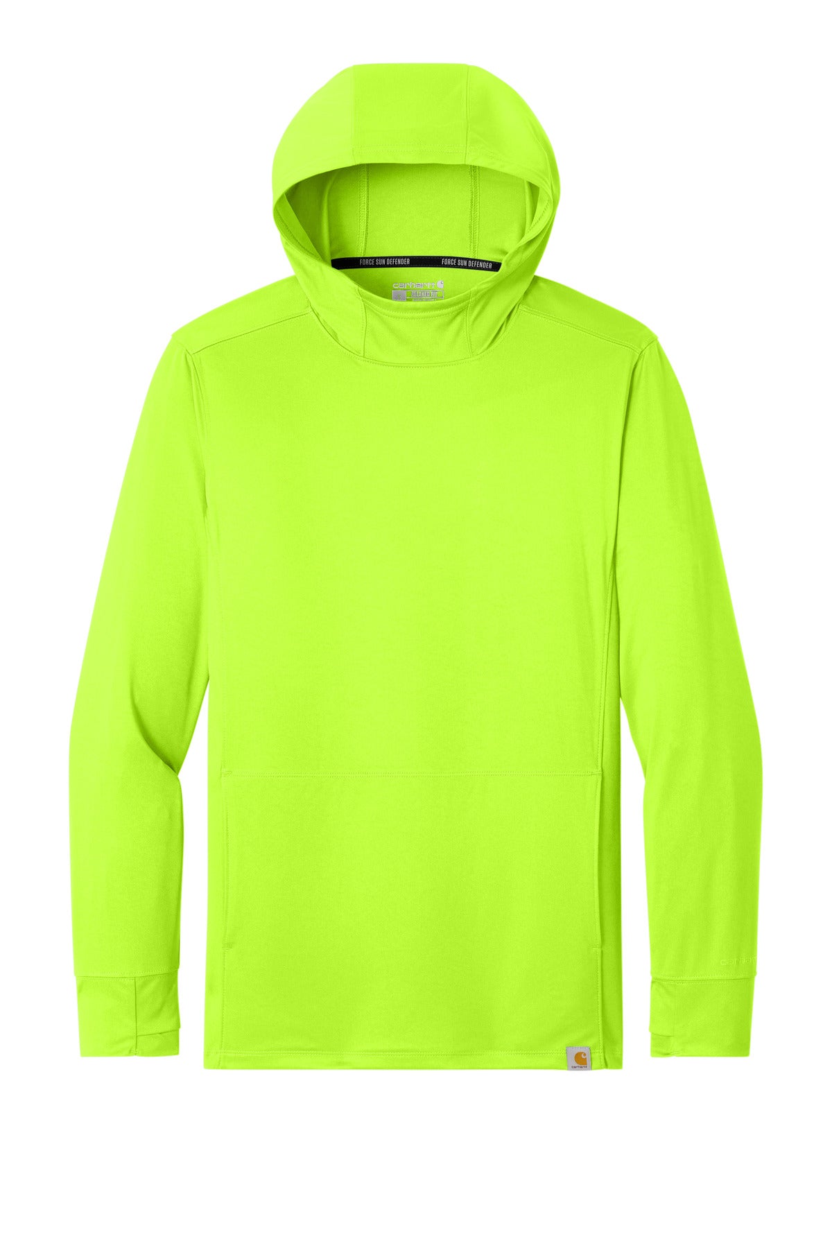 Carhartt Force Sun Defender Long Sleeve Hooded T-Shirt - Brite Lime