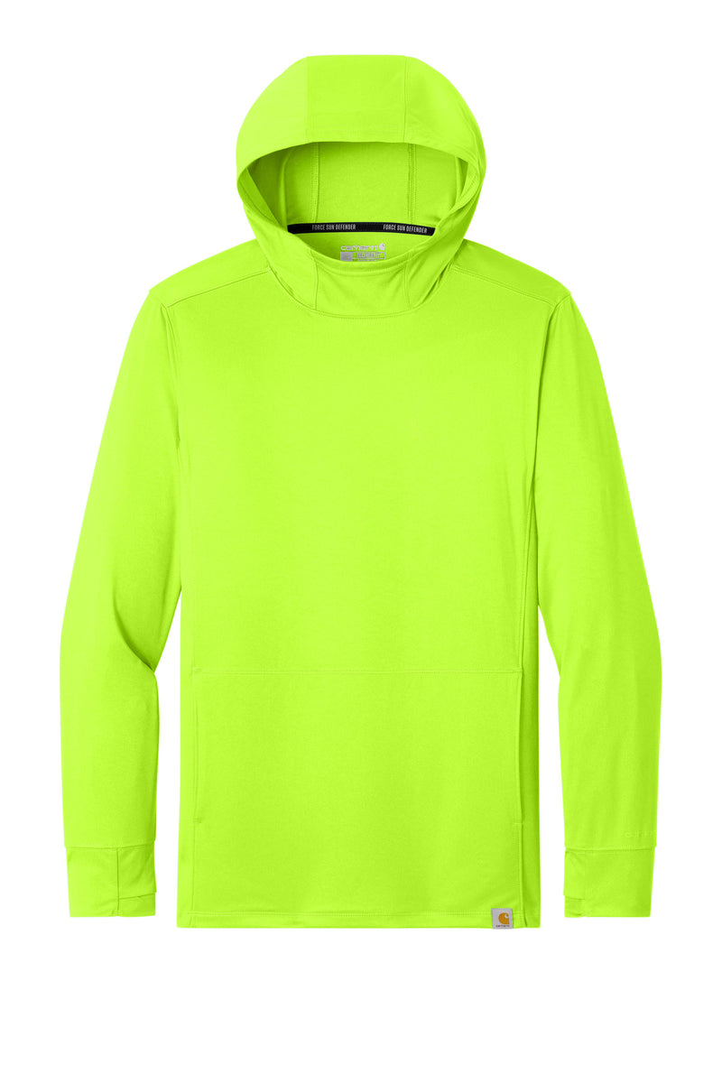 Carhartt Force Sun Defender Long Sleeve Hooded T-Shirt - Brite Lime