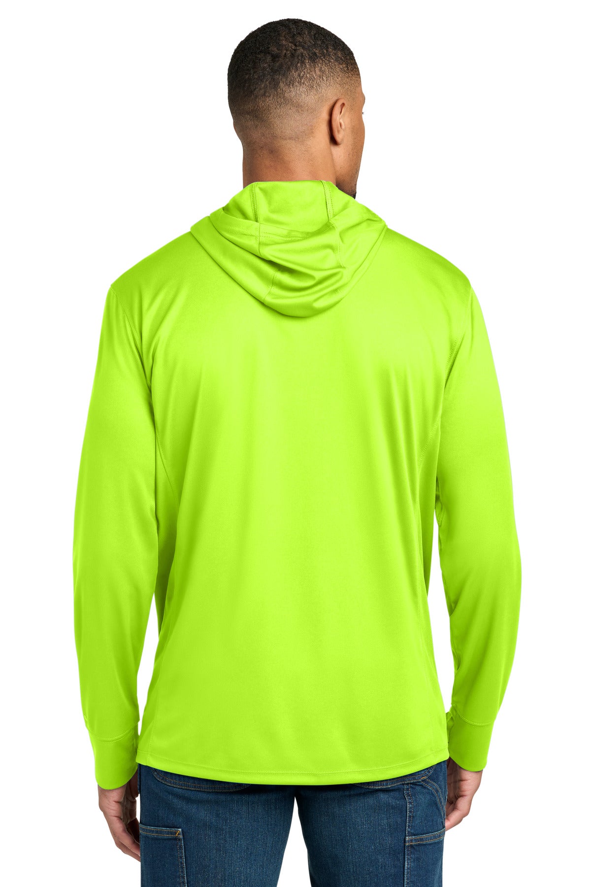 Carhartt Force Sun Defender Long Sleeve Hooded T-Shirt - Brite Lime