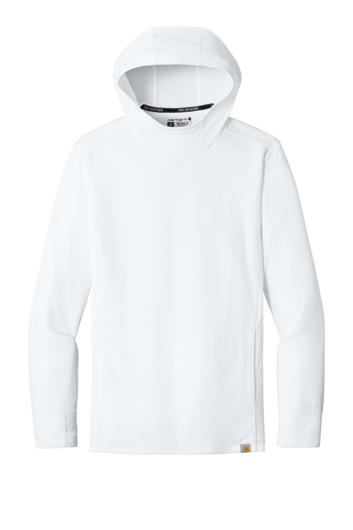 Carhartt Force Sun Defender Long Sleeve Hooded T-Shirt - White