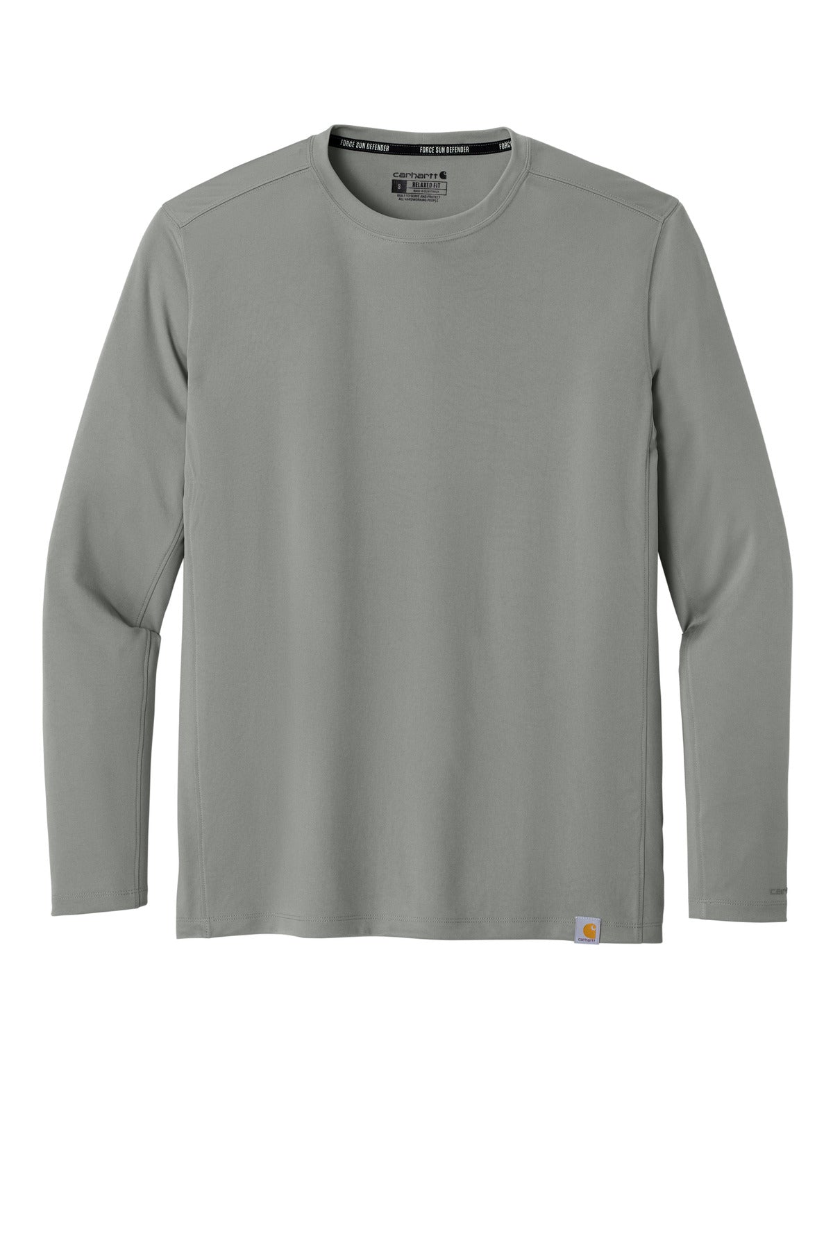 Carhartt Force Sun Defender Long Sleeve T-Shirt - Asphalt Grey
