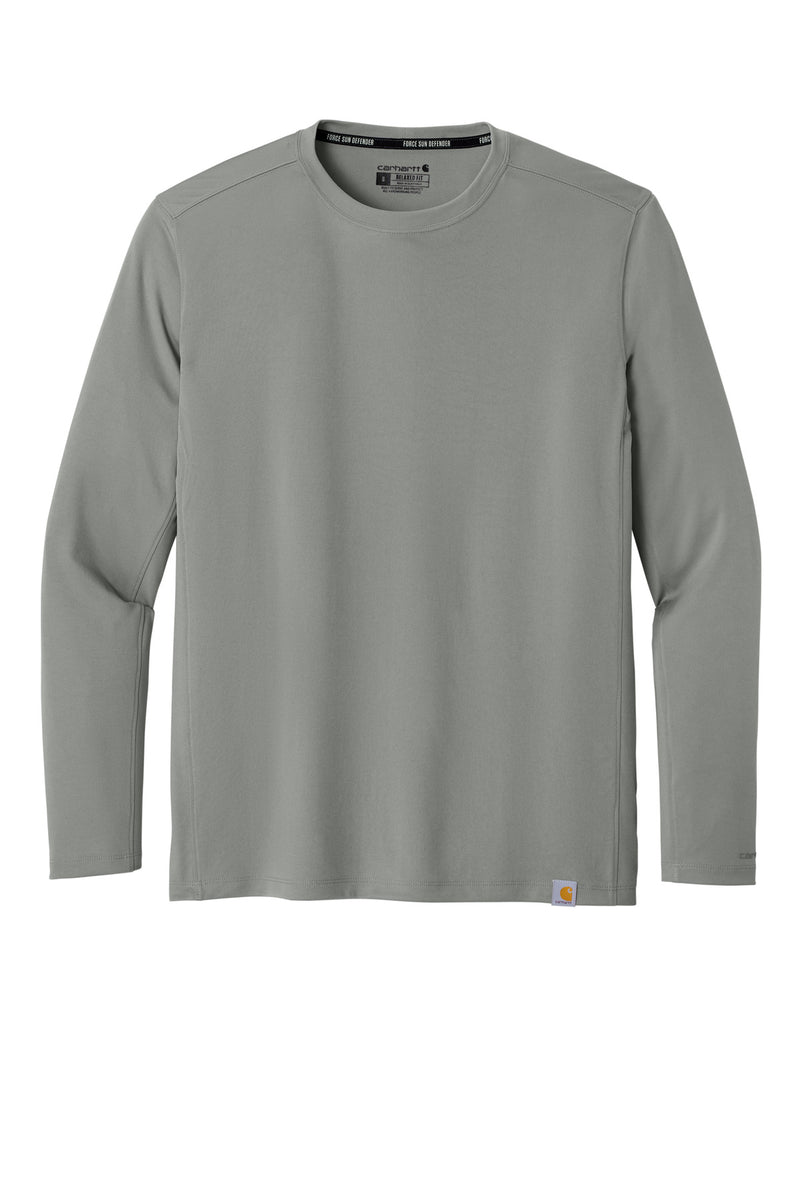 Carhartt Force Sun Defender Long Sleeve T-Shirt - Asphalt Grey