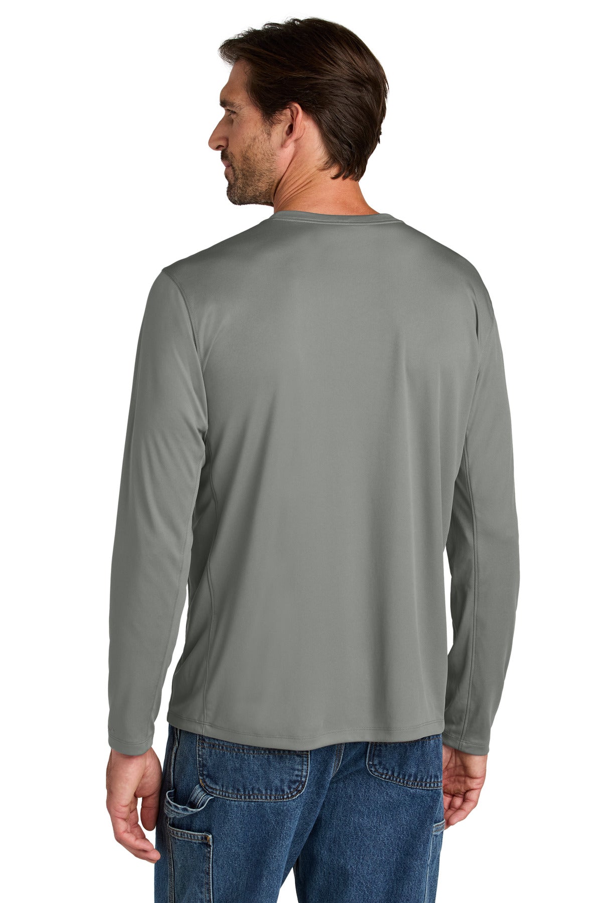 Carhartt Force Sun Defender Long Sleeve T-Shirt - Asphalt Grey