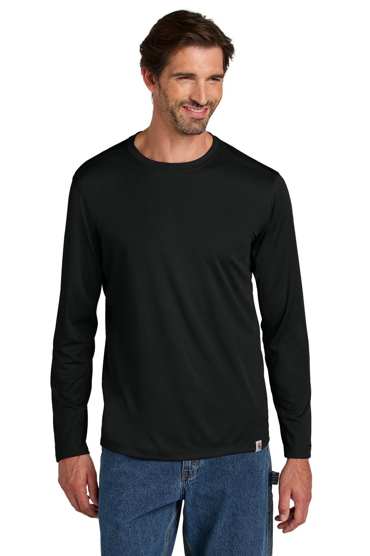 Carhartt Force Sun Defender Long Sleeve T-Shirt - Black