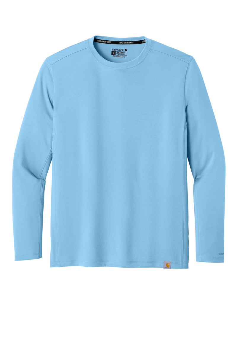Carhartt Force Sun Defender Long Sleeve T-Shirt - Fresh Water Blue