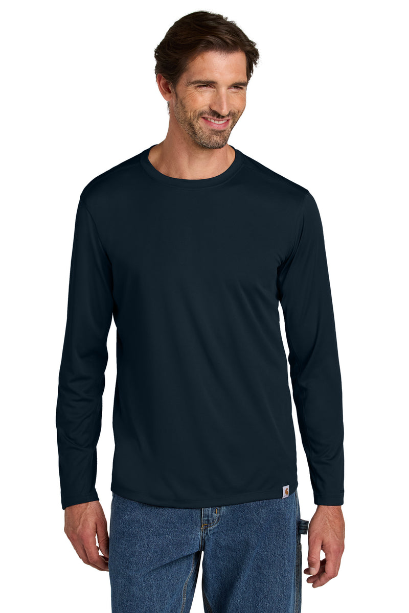 Carhartt Force Sun Defender Long Sleeve T-Shirt - Navy