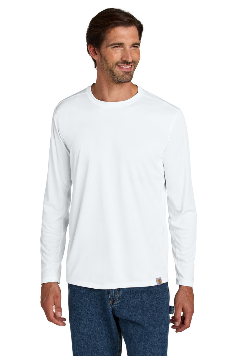 Carhartt Force Sun Defender Long Sleeve T-Shirt - White