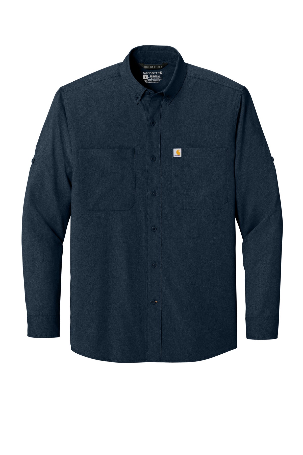 Carhartt Force Sun Defender Long Sleeve Shirt - Navy