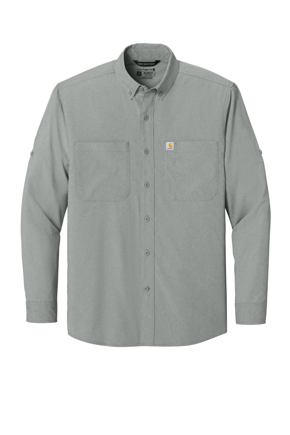 Carhartt Force Sun Defender Long Sleeve Shirt - Steel