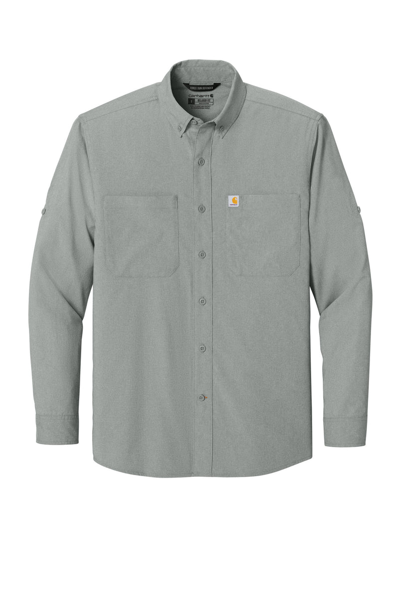 Carhartt Force Sun Defender Long Sleeve Shirt - Steel