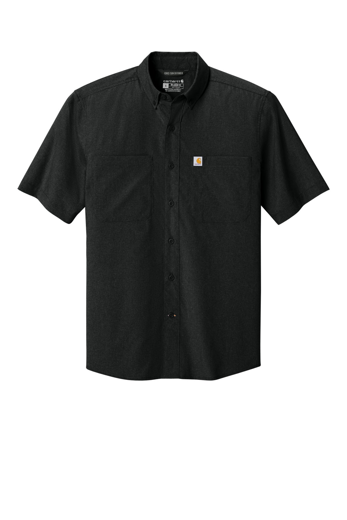 Carhartt Force Sun Defender Short Sleeve Shirt - Black