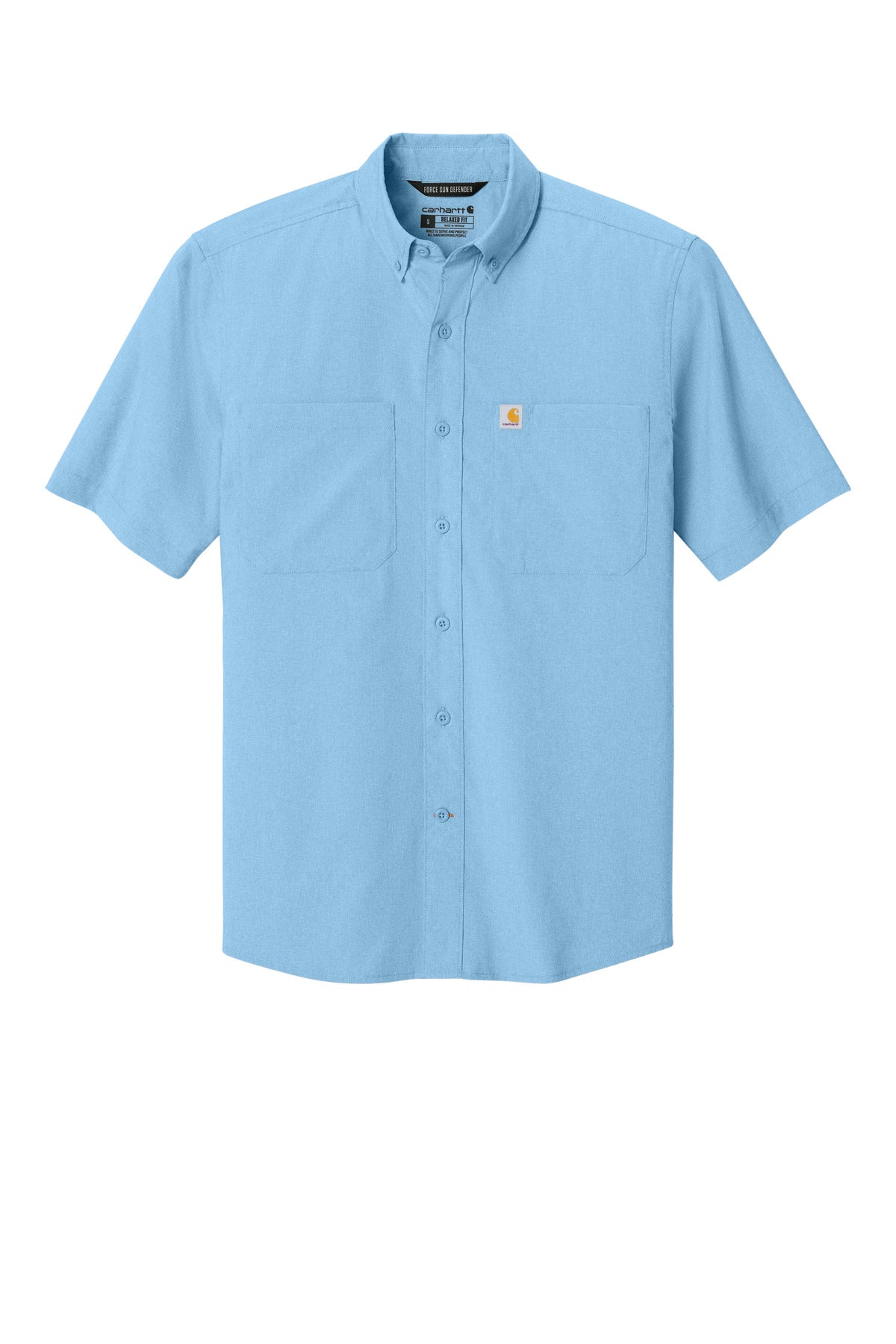 Carhartt Force Sun Defender Short Sleeve Shirt - Fresh Water Blue
