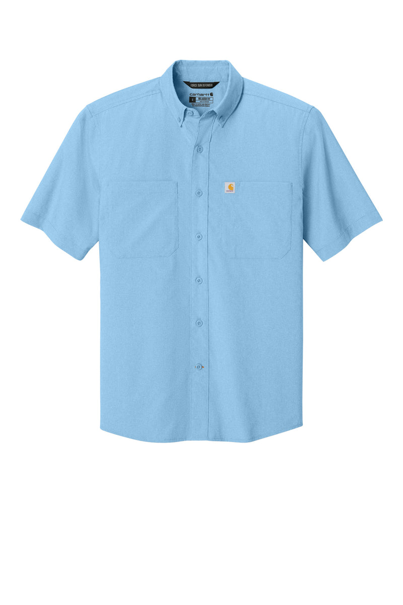 Carhartt Force Sun Defender Short Sleeve Shirt - Fresh Water Blue