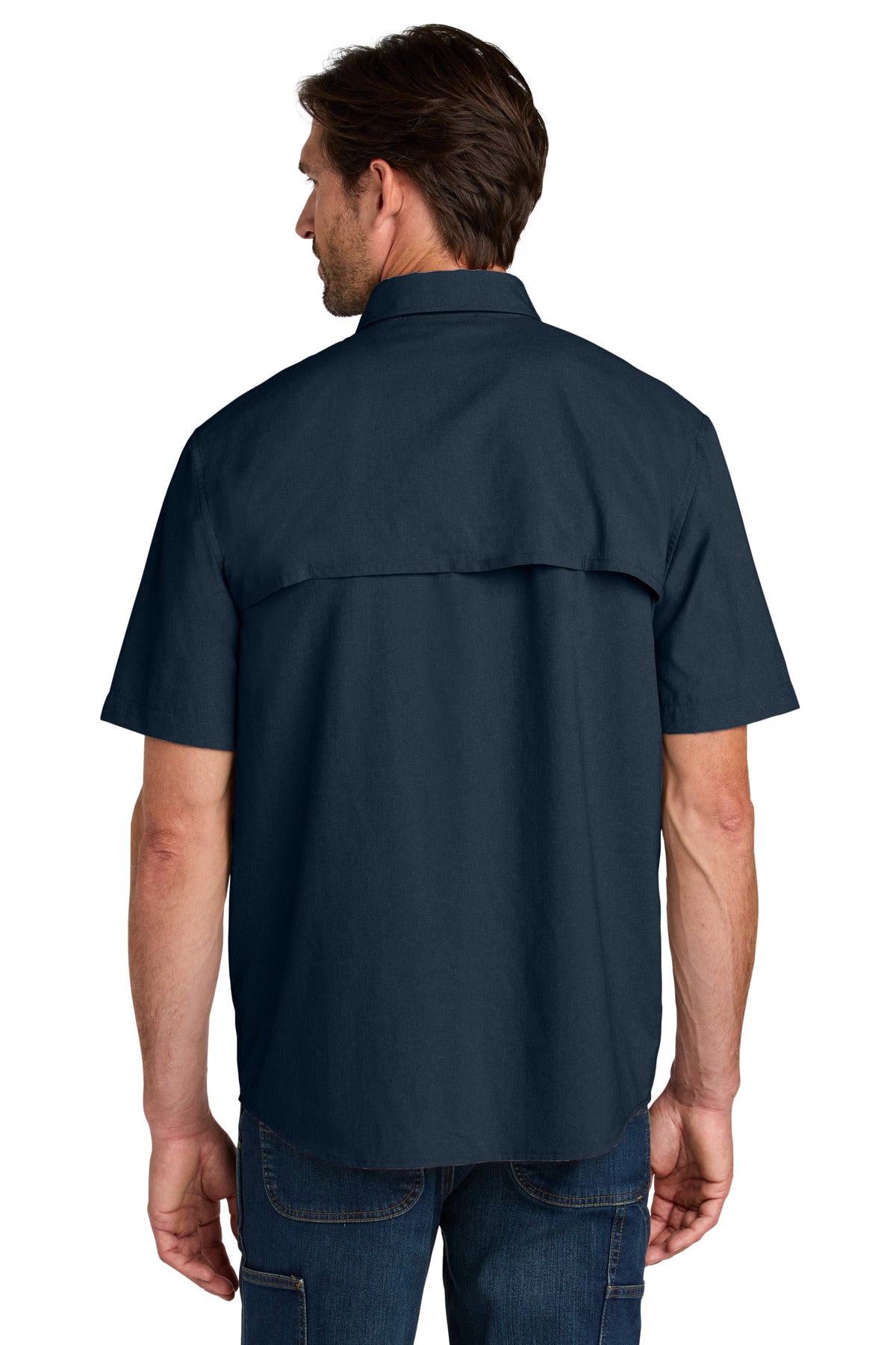 Carhartt Force Sun Defender Short Sleeve Shirt - Navy
