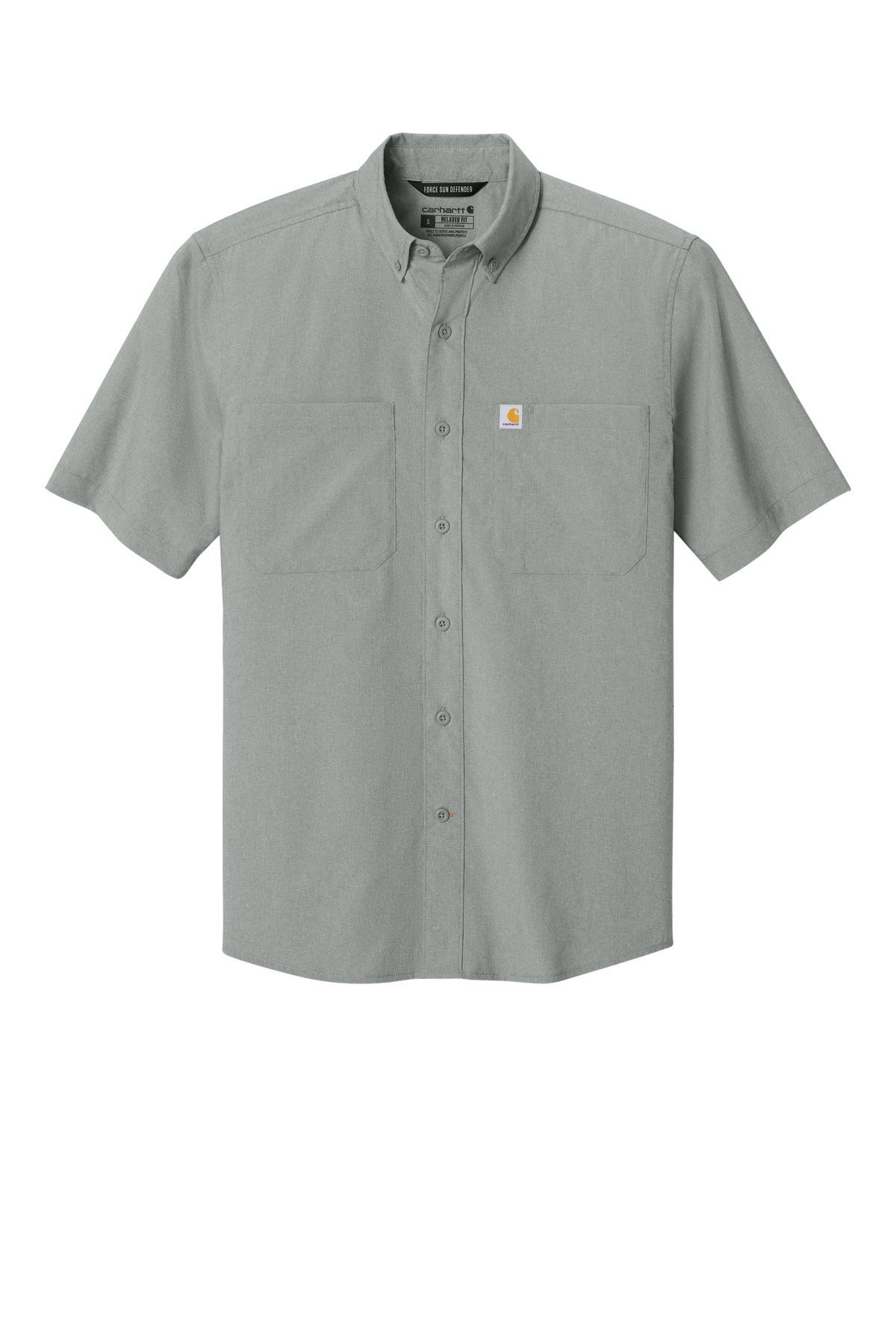 Carhartt Force Sun Defender Short Sleeve Shirt - Steel