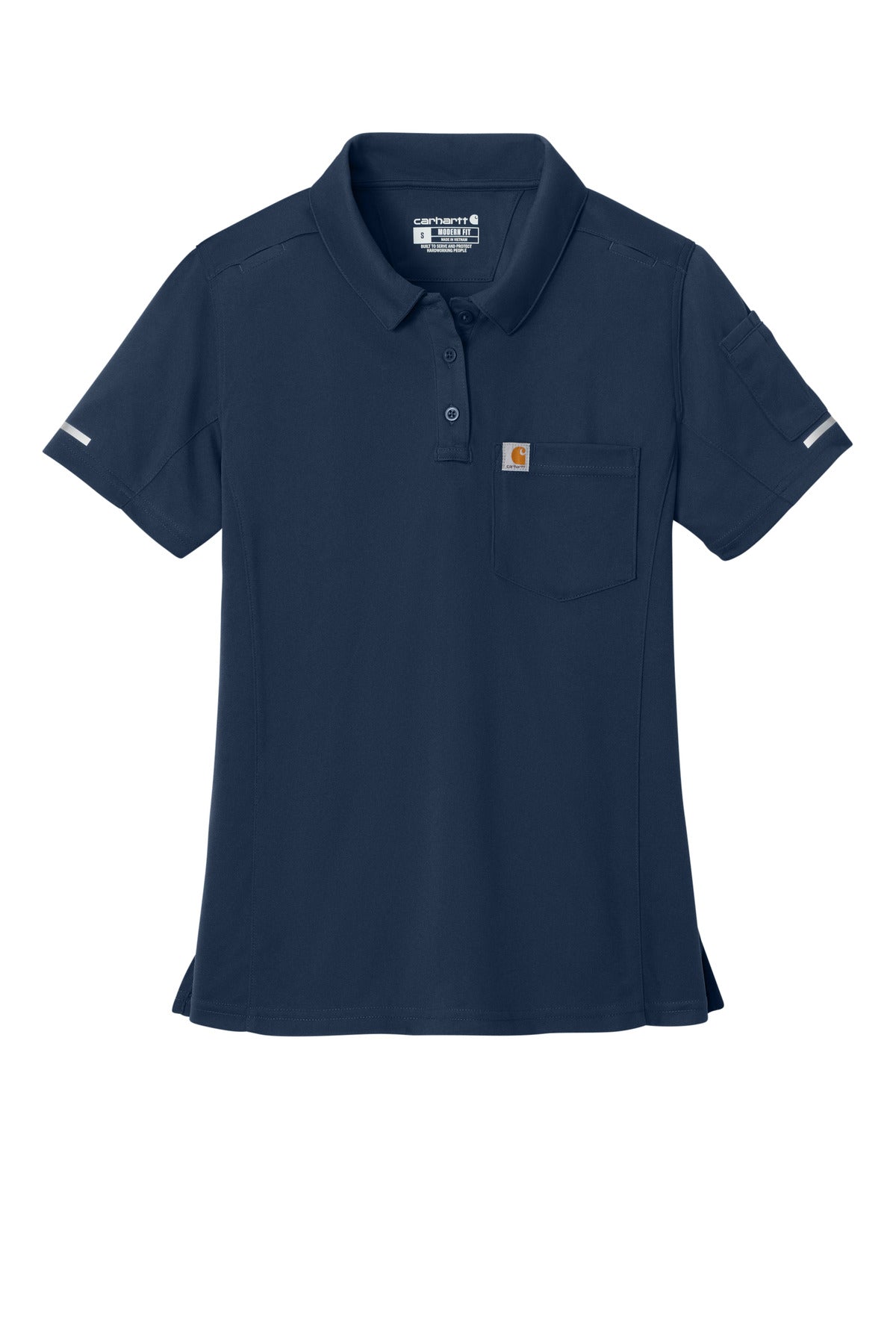 Carhartt Women's FLD & RSCU Polo - Dark Navy